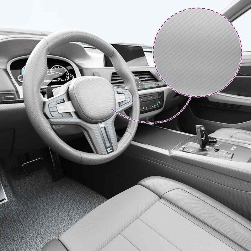 Vidaxl - Film 4D de voiture Argenté 100x150 cm Silver