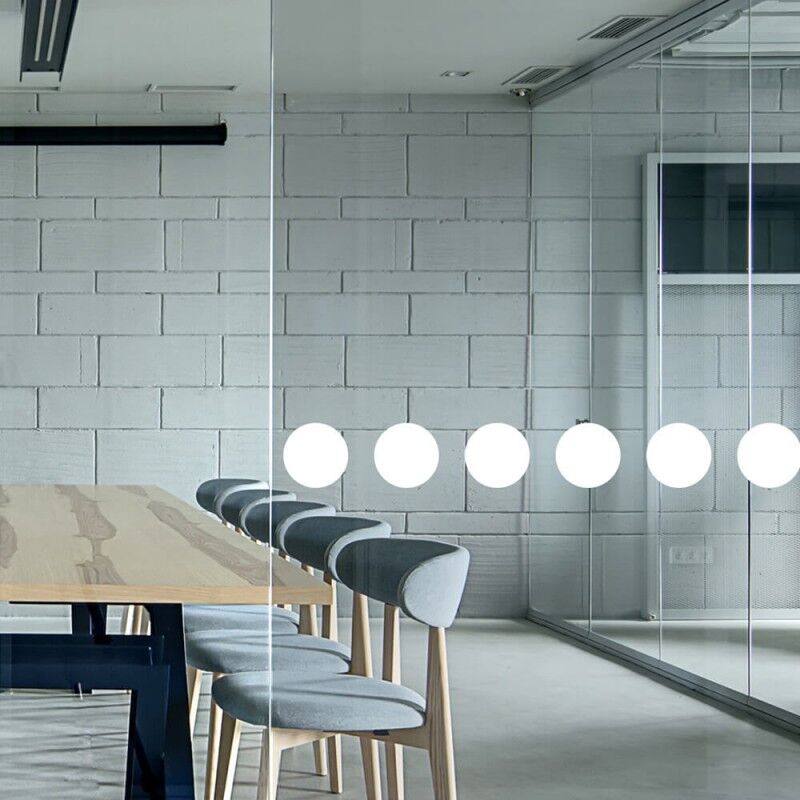 Dimexact - Ronds de signalisation pour vitrage avec 60 ronds blancs