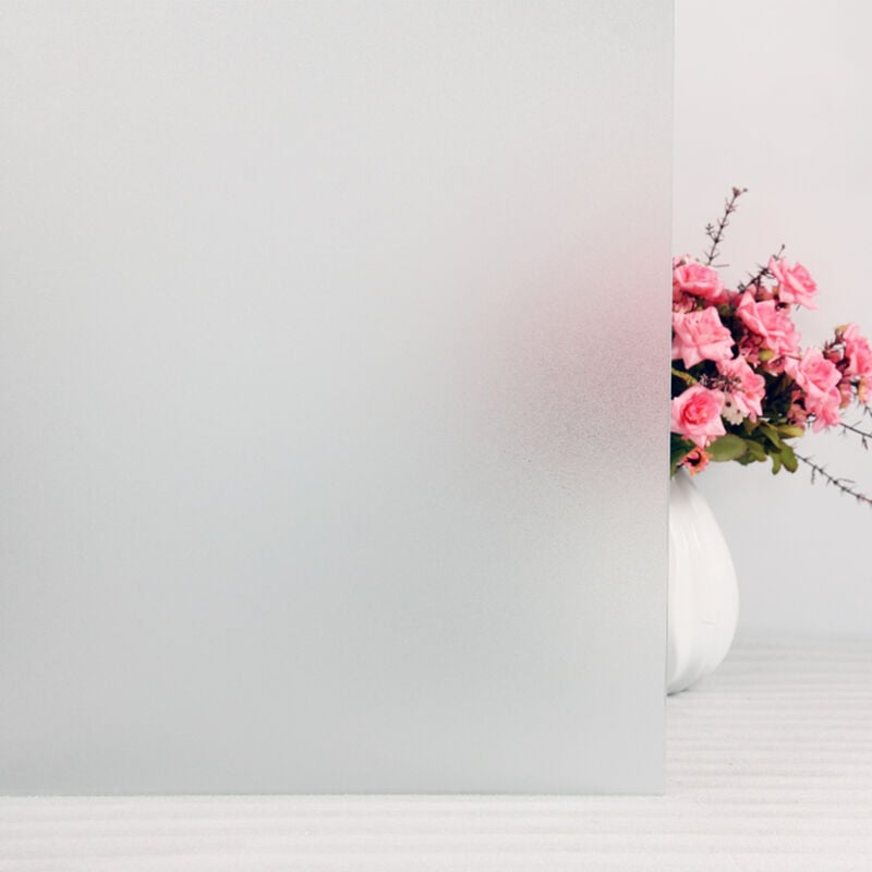 Film électrostatique givré Blanc Brillant 90x200 cm