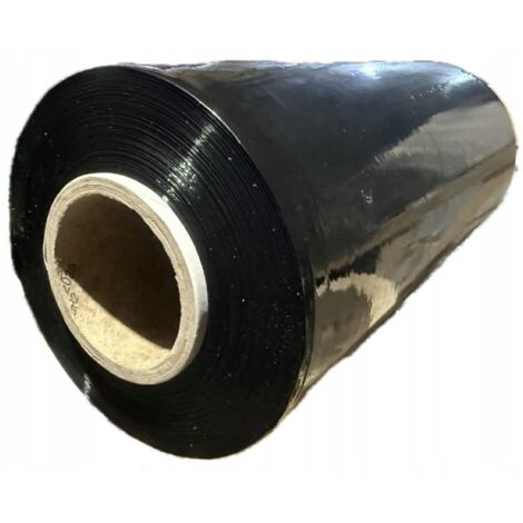 FILM ESTIRANTE 1,7KG neto, 25 cm ESTIRANTE NEGRO ROLLO NEGRO FUERTE mini rap