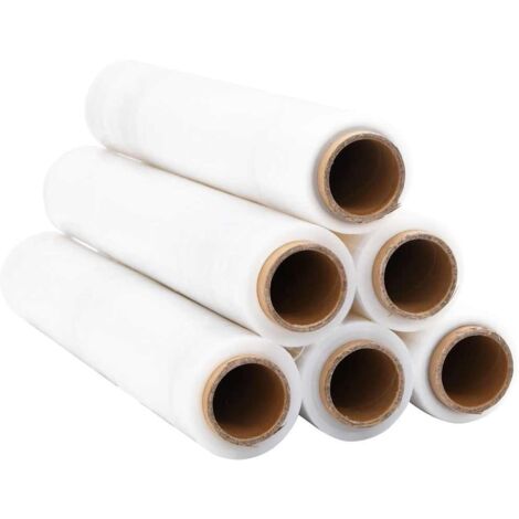 Film étirable 6 pcs transparent 20 μm 50 cm x 150 m CFW48738
