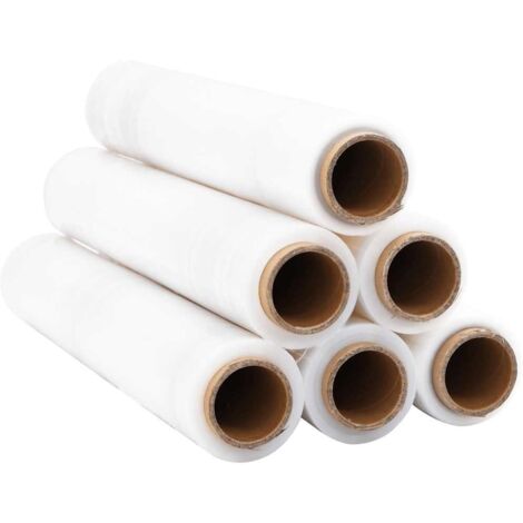 Film étirable 6 pcs transparent 30 μm 50 cm x 300 m CFW11943