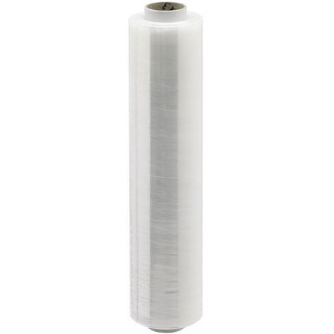 Film étirable manuel - Avec mandrin - 20 µ - Cast -  45 cm x 300 m - Transparent - Lot de 6 - Maxiburo