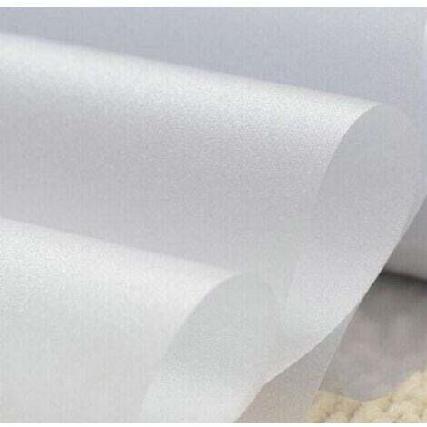 Film Fenetre Anti Regard Film Occultant Fenêtre Film Electrostatique Vitre Film pour Vitre Anti UV Film Opaque Mate pour Salle de Bain Chambre Cuisine 40x200 CM