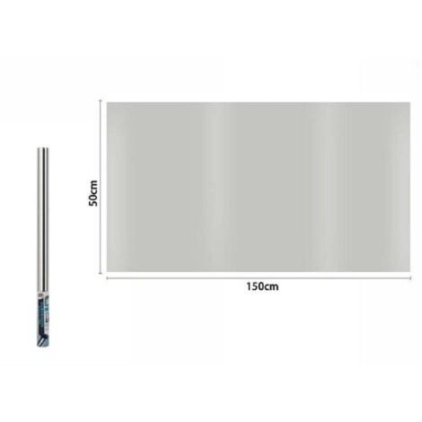 Film Fenêtre Occultant Rouleau Gris 150 X 50 Cm Verre Adhésif 70873