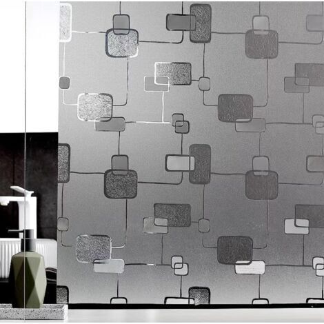Film Fenêtre Opaque Anti Regard 60x200 cm Brise vue Mat pour Bureau, Salon, Cuisine