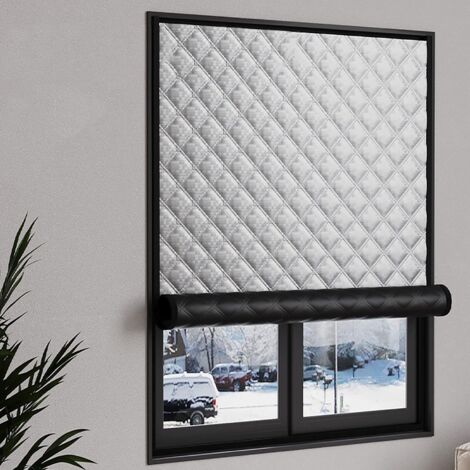 Film isolant autocollant pour fenêtre – Protection thermique hiver/été – Réduit bruit et vent – Dimensions 120 x 150 cm – Kit réutilisable