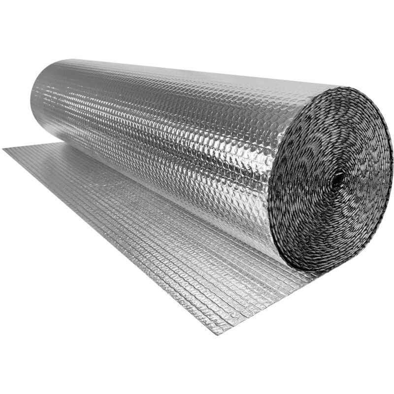 Film Isolant Film Thermique 1m x 15m toit Double film à bulles d'air en aluminium Laine isolante Film de protection Naizy