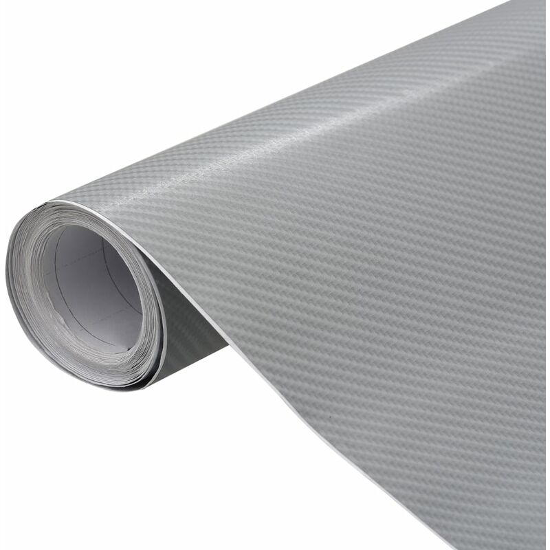 Film mat 4D de voiture Argenté 500x152 cm