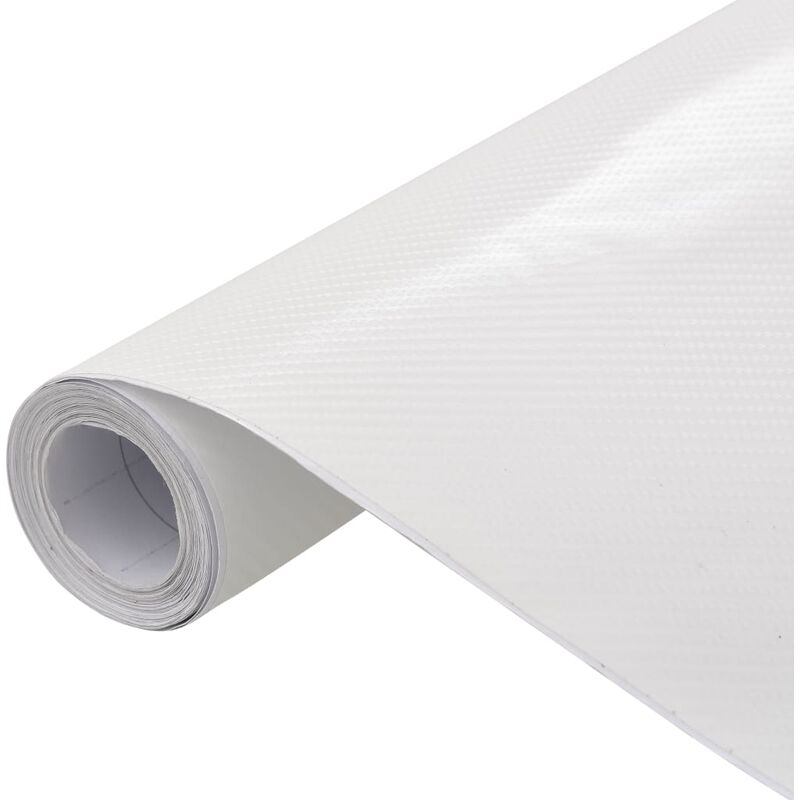 Film mat 4D de voiture Blanc 500x152 cm