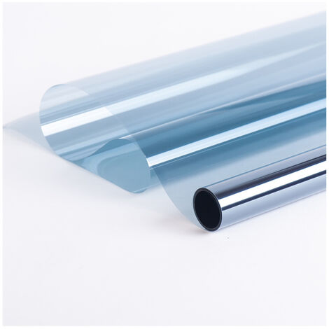 Film Miroir, Auto Adhésif Film Anti Regard Film Miroir Film de Protection Solaire Film Miroir Fenêtre sans Tain, Film Miroir Fenêtre Anti UV Anti Chaleur pour Fenêtre Maison (60200cm)