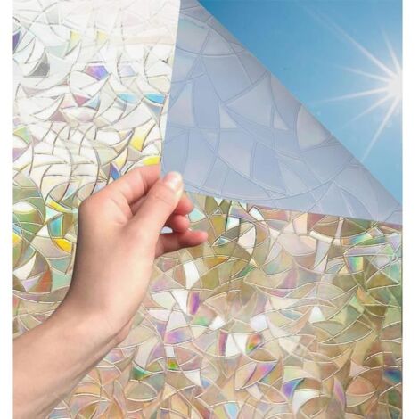 Film Occultant pour fenêtre - DARMOWADE - 60x200CM - Arc-en-Ciel - Protection anti-UV