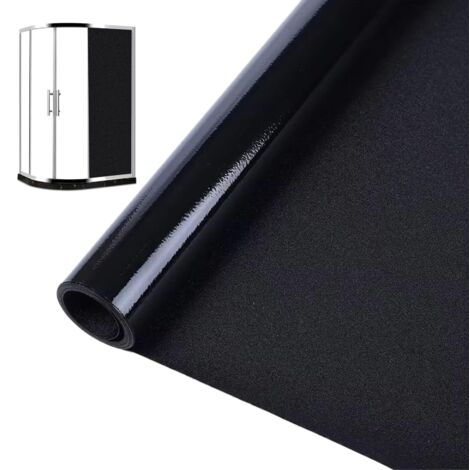 Film Occultant pour Vitres - Papier Autocollant pour Vitres en Verre Frisé Statique sans Colle, Totalement Occultant, Matériau PVC Écologique, Adhésion Statique, Texture Frisée