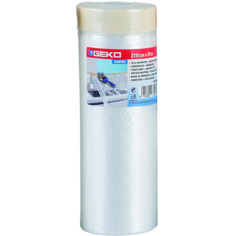 FILM PER MASCHERATURA + NASTRO ADESIVO CM.140 X 33 MT espositore 12 pezzi