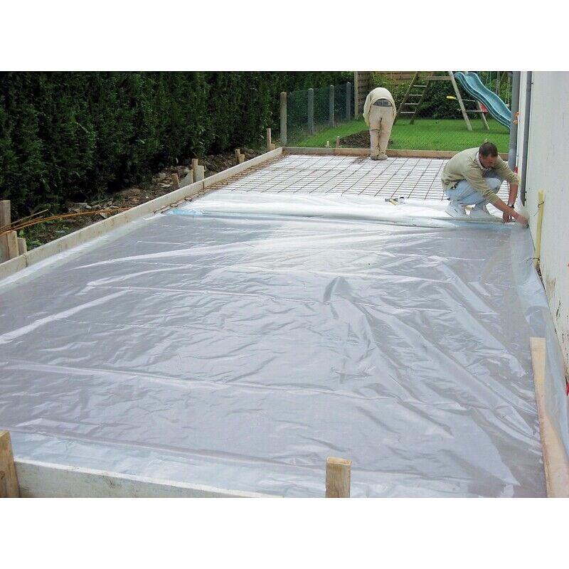 Film polyéthylène bâtiment, largeur 3 m, épaisseur 300 microns, longueur 54 m Sacherie De Pantin