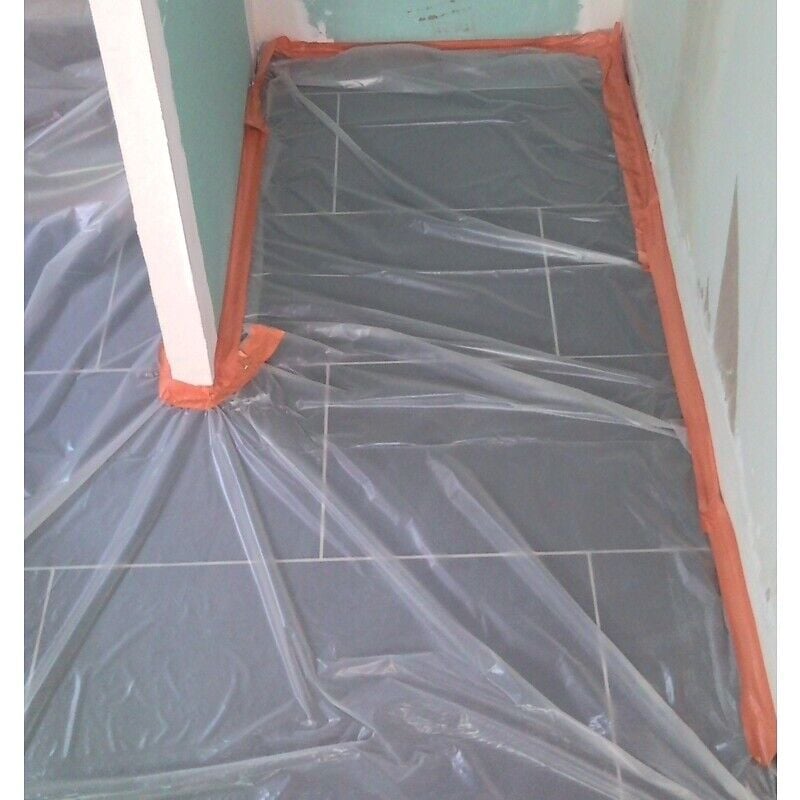 Film polyéthylène protection, largeur 6 m, épaisseur 45 microns, longueur 27,50 m Sacherie De Pantin