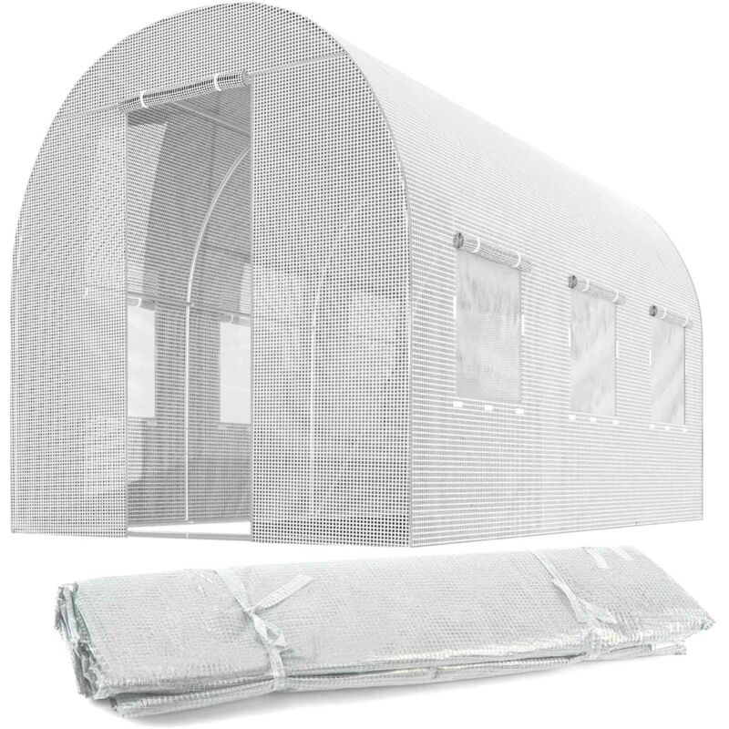 Film pour tunnel de jardin 2x3m (6m2) blanc Plonos