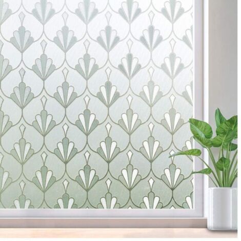 Film pour vitre électrostatique dépoli opaque 40x200cm – Anti regard – PVC et PET – Bloque 84 % des UVA, 99 % des UVB