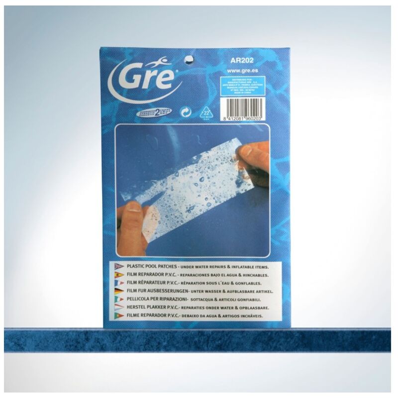 Gre - Film Reparador De Pvc Para Liner De Piscinas Elevadas