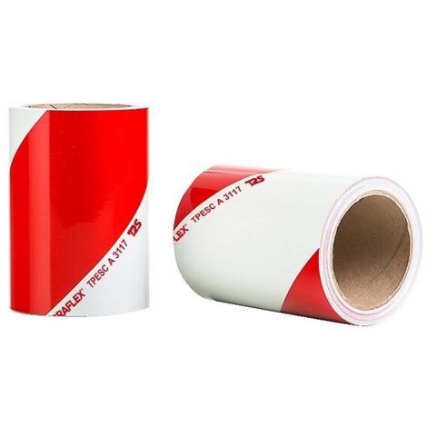 Film rétroréfléchissant Classe A pour véhicules, rouge/blanc, 9 m x 14 cm, kit de 2 rouleaux gauche/droite - T2S