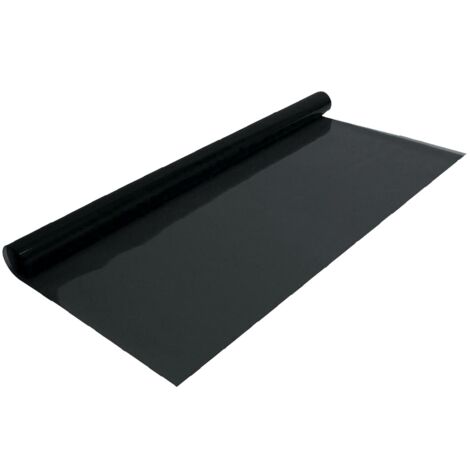 Film solaire adhésif noir 3m x 50cm – Protection UV 99% – Réduit chaleur solaire 65% – Intimité 95% – Laisse passer 5% de lumière – Imdicar