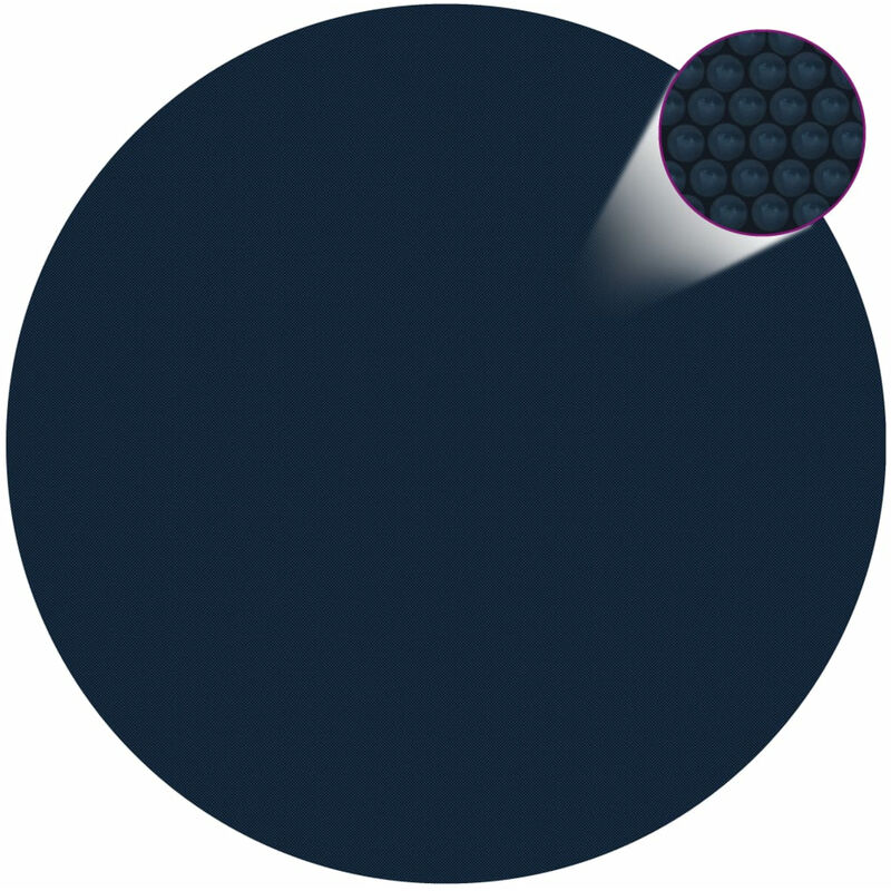 Vidaxl - Film solaire de piscine flottant pe 549 cm Noir et bleu