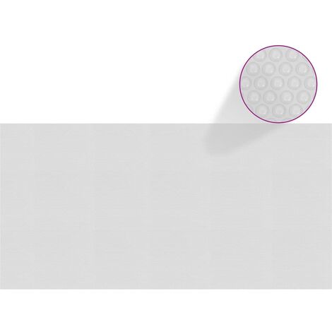 Film solaire de piscine flottant PE 600x300 cm Gris