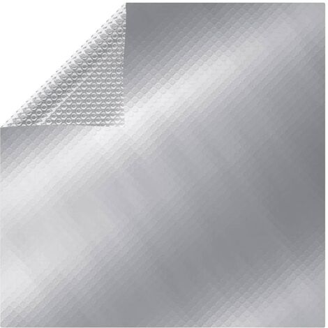 Film solaire de piscine PE rectangulaire flottant 6x4 m Argenté Maison & jardin