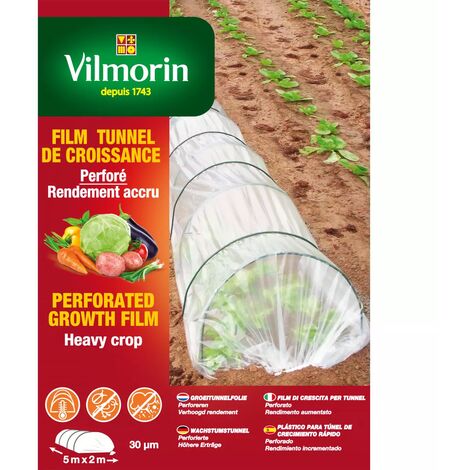 Film tunnel de croissance perforé 5m x 2m