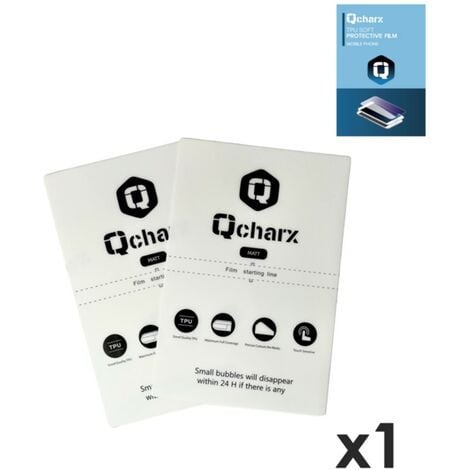 Films de protection avant qcharx hydrogel mat anti-empreintes digitales pour qx1 1 unité