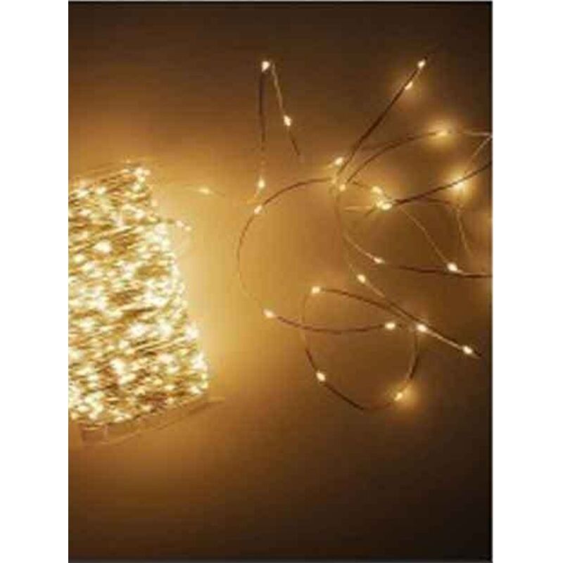 Catena 500 microled 8 giochi di luce bianco caldo