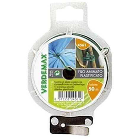 FILO ANIMATO BOBINA MT 50 CON TAGLIO VERDEMAX LEGARE PIANTE ORTO