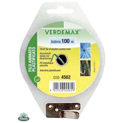 Filo Animato Plastificato Bobina da 100 Metri per piante e fiori Verdemax