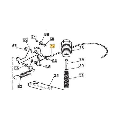 Filo azionamento freno lama modelli F72 1328H 384004608/0 STIGA
