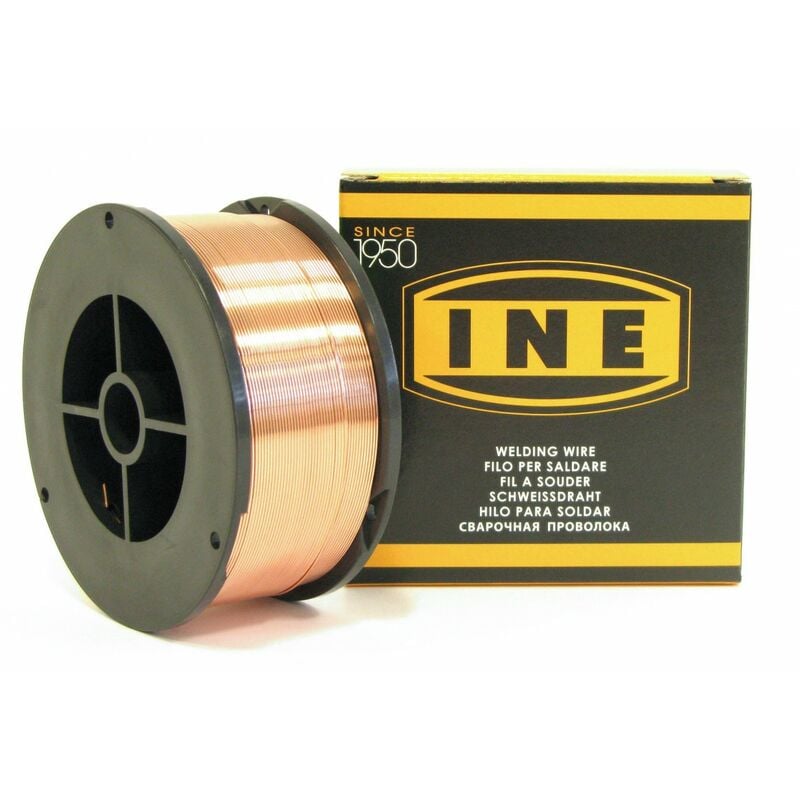 Image of INE - Filo d'acciaio SG2 0,6 mm 700 g per saldatura mig-mag Diametro bobina filo 100 mm
