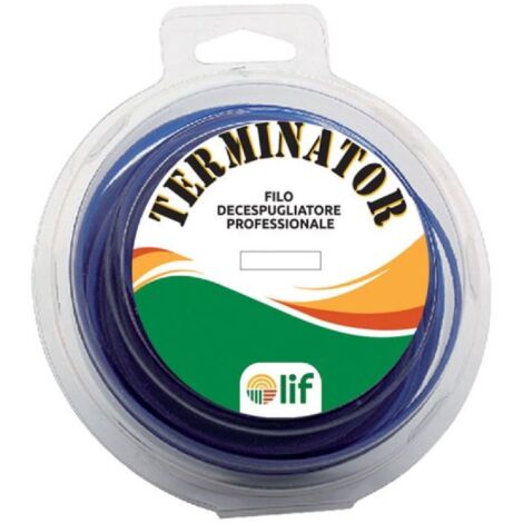Filo decespugliatore professionale "Terminator" in nylon con profilo tondo -4.0 mm 38 cm