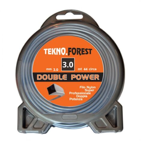 Filo decespugliatore QUADRATO 3 44MT TEKNO FOREST