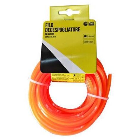 Filo decespugliatore quadro orange-s mm3.3x10mt