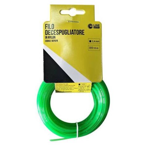 Filo decespugliatore stella green-s mm2.4x10mt