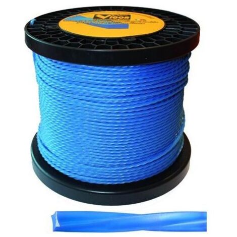 Filo Decespugliatori Vigor Spiral-Alu-Blu 120 Mt D.mm. 4