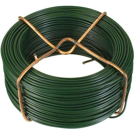 Filo di ferro zincato rivestito PVC verde Diam. 1,4 mm. - 50 mt.