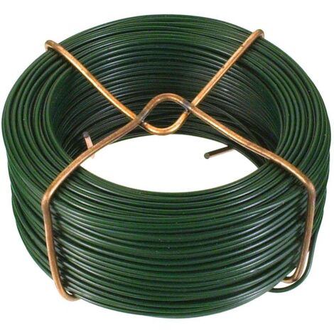 Filo di ferro zincato rivestito PVC verde Diam. 1,4 mm. - 50 mt.