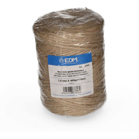 Filo di iuta naturale biodegradabile EDM 3 con bobina da 400 g/110 m