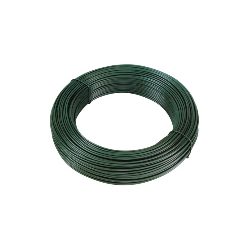 Image of Filo di legatura plastificato verde - diametro 18 mm - per recinzioni in rete metallica - matassa da 100 mt