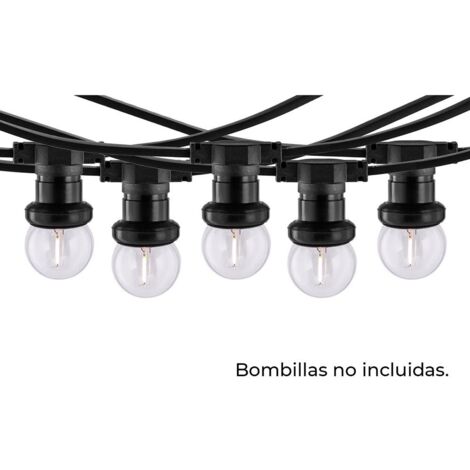 Filo di luci Thorgeon Nero 2000 W 20 m 40