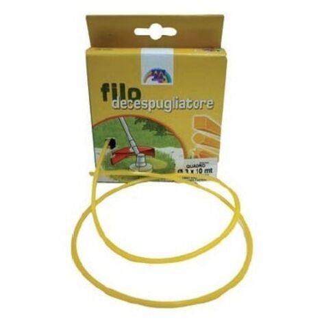 Filo Di Nylon Per Decespugliatore Tondo Professionale Mm.2,4 Da 15 Ml X Giardino