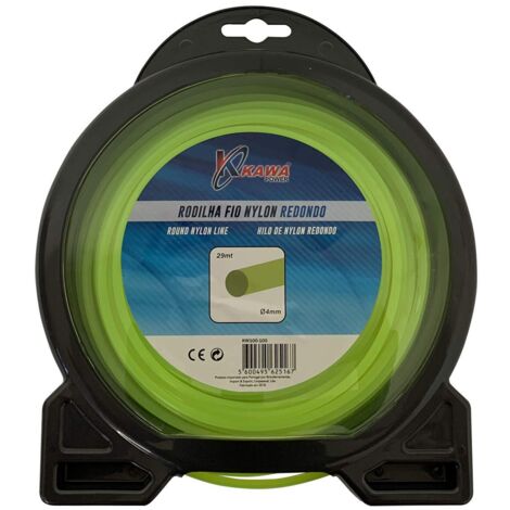 Filo di nylon per decespugliatori rotondo 4MM X 29mt Kawapower - Bricoferr