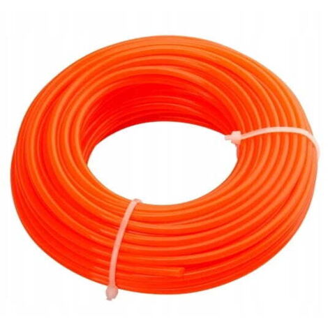 Filo di taglio per decespugliatori e trimmer, tondo, affilato, 2,7 mm x 15 m