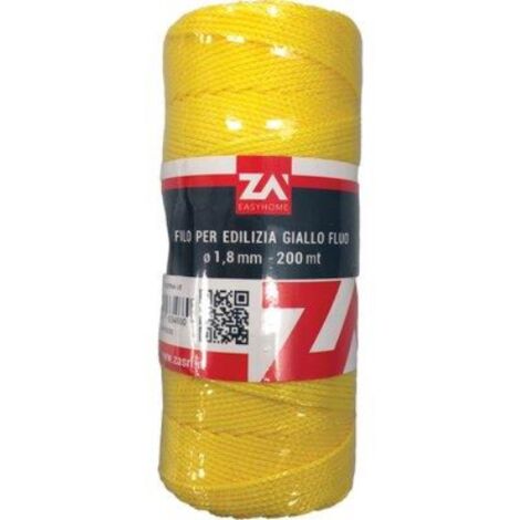 Filo edilizia giallo fluo ppl mt 200 (3 pezzi)