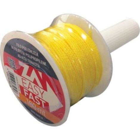 Filo edilizia giallo fluo + riavvolgitore ppl mt 100 (5 pezzi)